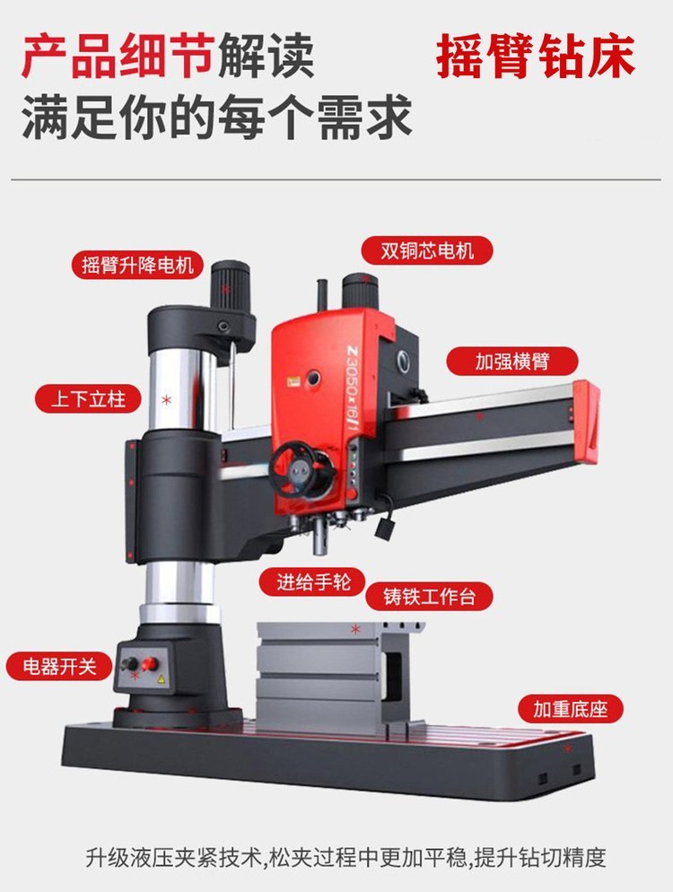 Z3032 摇臂钻床 齿轮箱机械变速与钻孔攻丝的高效解决方案